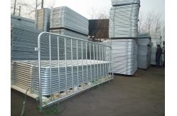 China Galvanized crowd control barrier stainless steel fence panel temporary Tubular fencing supplier