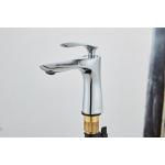 Chrome Plated Single Hole Silver Wash Basin Faucet for sale