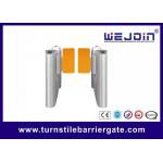 Brush DC24V Rifd Fingerprint Turnstile Barrier Steel 304 for sale