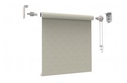 China Beige Plastic 100% Roller Blind Mechanism With A Plastic Chain Replacement supplier