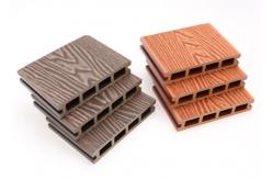 China Co Extrusion Exterior WPC Decking Hollow Composite Decking Board supplier
