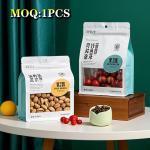 Wholesale Square Bottom Bag Matte Printing Zipper Aluminum Foil Flat With Logo