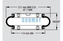 China W01-358-0112 Firestone Convoluted Air Spring Style 110 Industrial Bellows Actuator supplier