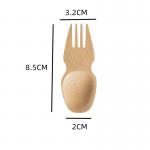 Compostable Bamboo Biodegradable Spork Cutlery Utensils 3.5 Inch for sale