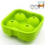 Sustainable Food Grade Silicone Ice Mold With 4x4.5cm Ball Capacity for sale
