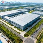 Prefab Steel Building with Rigid Frame System and Hot-dip Galvanization for 300 km/h Wind Load Industrial Storage for sale