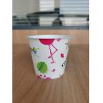 150ml plastic IIML yogurt cup with foil lid and plastic lid for sale