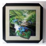 40 X 40cm 3D Lenticular Flip Picture Wholesale /Custom Lenticular Printing 3D Poster 3D Lenticular Photo with Animal for sale