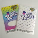 Customized Labels Printable Shrink Wrap  White Runtz Mylar Paper Stickers Gravure Printing for sale