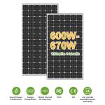 Mono Perc PV Solar Panel For Home 500w 550w 600w 700w 750w for sale