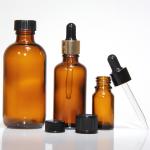 Custom Amber Eye Glass Dropper Bottles For Serum Cosmetic for sale