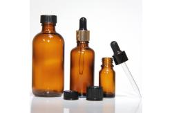 China Custom Amber Eye Glass Dropper Bottles For Serum Cosmetic supplier
