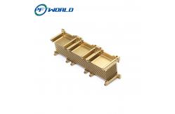 China Precision CNC Machining Aluminum Radiator Gold Plating Aluminum Parts supplier