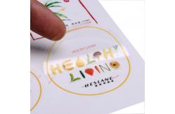 China Custom Printed Clear Stickers Transparent Self Adhesive Labels Plastic Sticker Label Supplier supplier