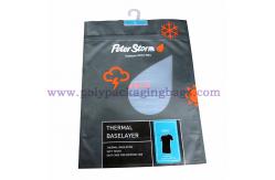 China 200 Micron Plastic Zipper Packing Bags With Bottom Gusset supplier