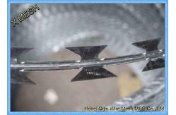 China 450mm Coil Diameter Galvanized Binding Wire Concertina Razor Barbed Wire supplier
