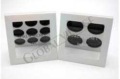China Holographic Paper Empty Magnetic Eyeshadow Palette Makeup Pan Customized supplier