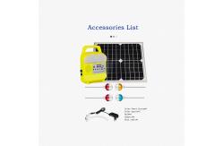 China Home Mobile Charging LED Solar Lamp Kit 25W Solar Panel System supplier