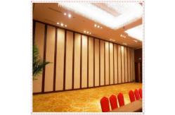 China Multi - Function Room Sound Proof Movable Walls Folding Partitions With Aluminum Tracks supplier