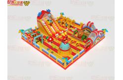 China Inflatable Bounce Castle With Jumping Slides Obstacle For Kids supplier