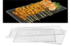 China Single Layer Barbecue Stainless Crimped Wire Mesh Square Hole Rectangle Shape supplier