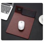 Custom Logo Pu Leather Multifunctional Rgb Mouse Pad Fast Wireless Charging for sale