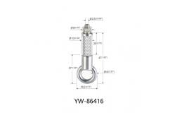 China Brass+Iron Material Grip Wire Grippers For Stainless Steel Cable YW86416 supplier