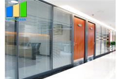 China Customized Internal Office Demountable Temporary Glass Partition With Aluminium Frame supplier