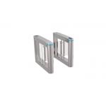 SS304 10mA BLDC Motor Turnstile Swing Gate Facial Recognition RFID Fingerprint for sale