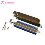 90 Degree 64 Pin Amphenol IDC Male Connector 32 Pairs Plug with 90 degree metal cover for sale