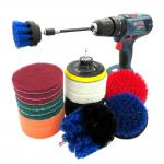 18 pc Drill Brush Attachment Set with 4 inch cloth Power Scrubber cleaning Brush for sale