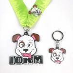 Dog Events 10KM Running Race Cartoon Personalized Medal Zinc Alloy Highly Durable for sale