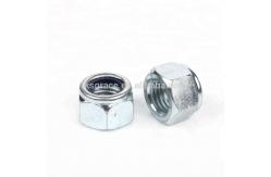 China Fine Pitch DIN 985 Hexagon Nylon Insert Lock Nuts ZINC PLATED supplier