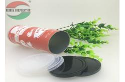 China Custom Printing Food Powder Paper Tube Packing with Aluminum Pull Tab Lid supplier