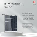 Class A Glass BIPV Solar Panels 160W 200W 250W Transparent Customizable for sale