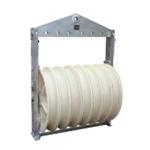 Stringing Block Galvanized Nylon Sheave Aerial Cable Pulley Block For Conductors Cable Rollers for sale