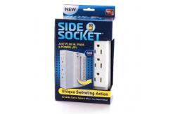 China Multifunction Side Swivel Socket , ABS Copper Space Saving Wall Power Strip supplier
