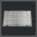 Different Buttons Custom Usb Keypad , Stainless Steel Industrial 33 Key Keyboard for sale