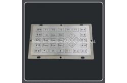 China Different Buttons Custom Usb Keypad , Stainless Steel Industrial 33 Key Keyboard supplier