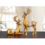 Christmas Reindeer Resin Arts And Crafts Home / Hotel Decoration Use for sale