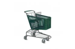 China High Quality Customizable Half Plastic Foldable Shopping Trolley Cart supplier