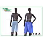 Blue Non Woven Men Silk Boxer Shorts For Spa Massage / Hair Saloon , Free Sample for sale