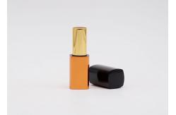 China 3.5g Square Fancy Orange Lip Balm Container Tube Bulk supplier