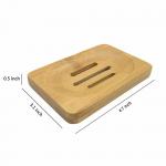 Natural Color Bamboo Office Supplies , Bamboo Soap Saver Customized Packaging for sale