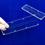 Custom Glass Round Frosted Shaped Plate Laser Perforated Quartz Disk Quartz Plate for sale