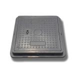 China FRP Manhole Cover with Anti-Theft Locking System 40 Tons Load Capacity and UV Resistant Design for sale