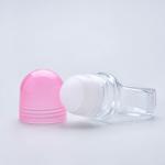 Transparent Clear Glass Roller Ball Bottles Empty 50ml For Essential Oil for sale