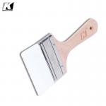 4 Inch Flat Polyester Bristle Paint Brushes Multifunctional For Wall Painting for sale
