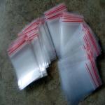 Small Transparent Plastic Pouches Packaging With Zipper For Earring Package for sale