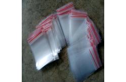 China Small Transparent Plastic Pouches Packaging With Zipper For Earring Package supplier